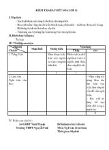 Kiểm tra bài viết số 6 lớp 11